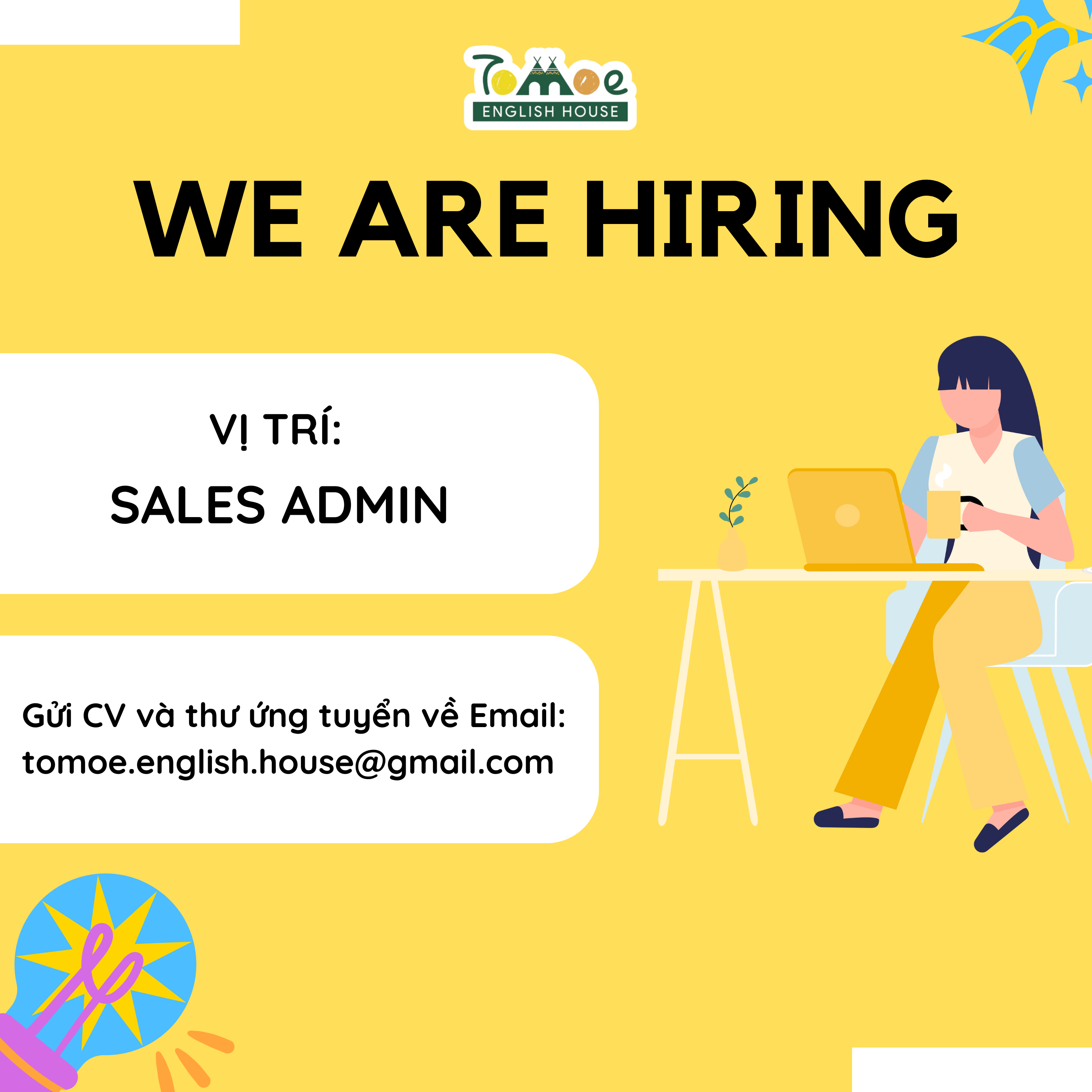 TUYỂN DỤNG SALES ADMIN